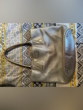 kate spade Metallic Gold Leather Tote Bag